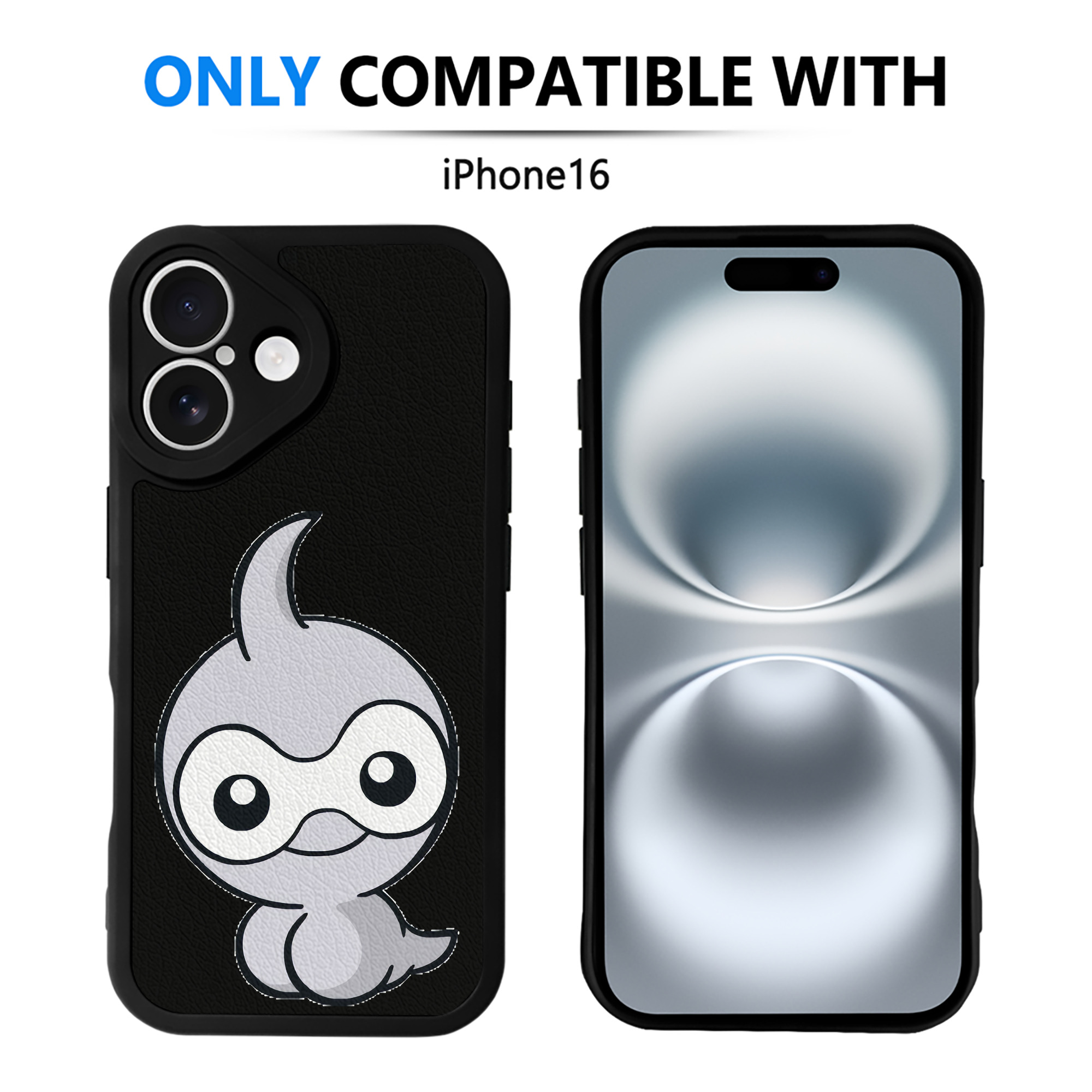 （画像用） ポケットモンスター Pokémon 【iPhone 16シリーズ対応】シリコンスマホケース（レザー調） 材質：シリコン